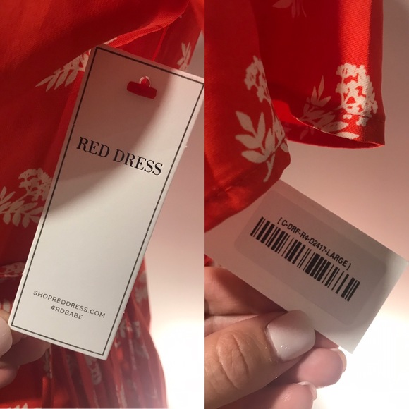 NWT Red Wrap Dress by Dress Forum ▪️sz Large - Picture 2 of 8